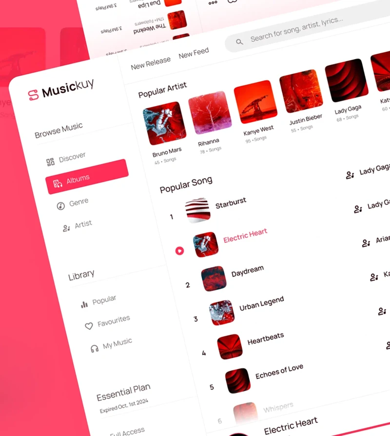 webapp-ui-red-music-app-slider