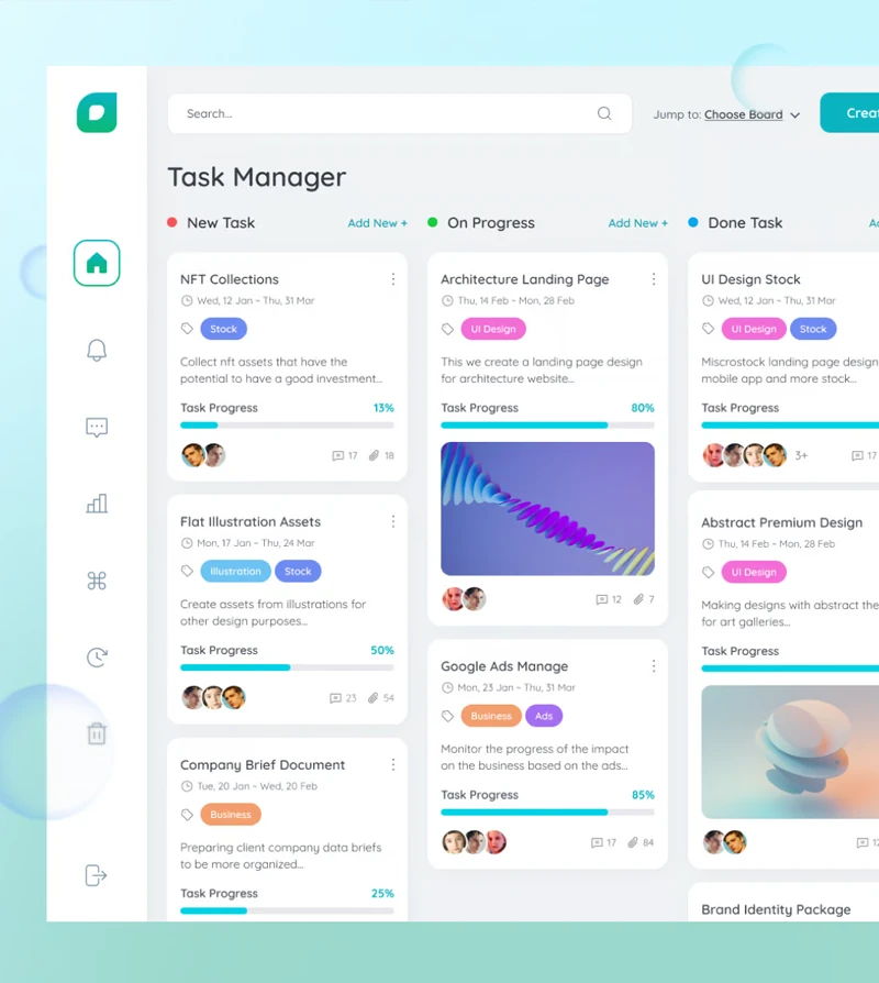 webapp-ui-red-task-manager-crm-slider
